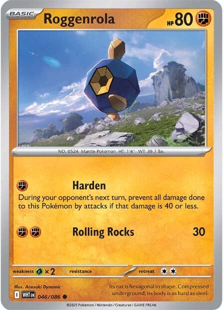 Roggenrola 046/086 - Common-Kantocards