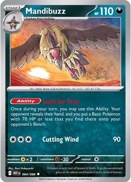 Mandibuzz 064/086 - Uncommon-Kantocards