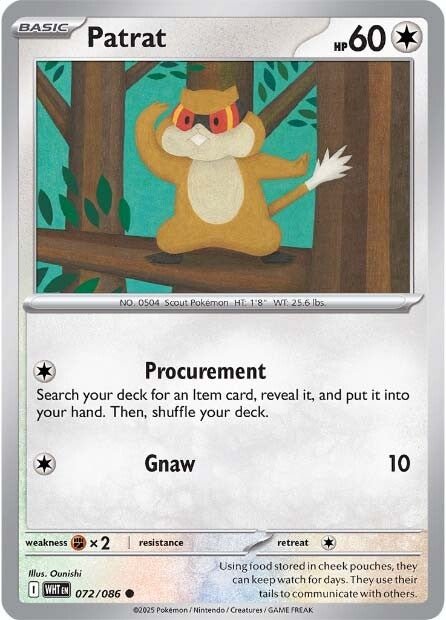 Patrat 072/086 - Common-Kantocards