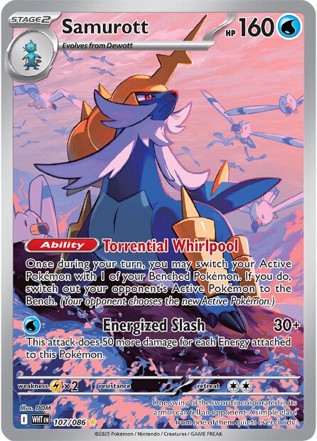Samurott 107/086 - Illustration Rare-Kantocards