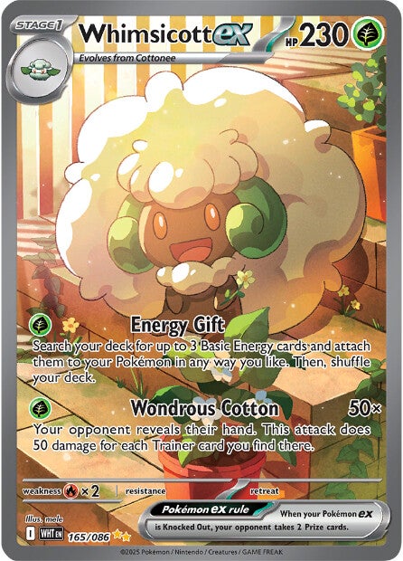 Whimsicott ex 165/086 - Special Illustration Rare-Kantocards