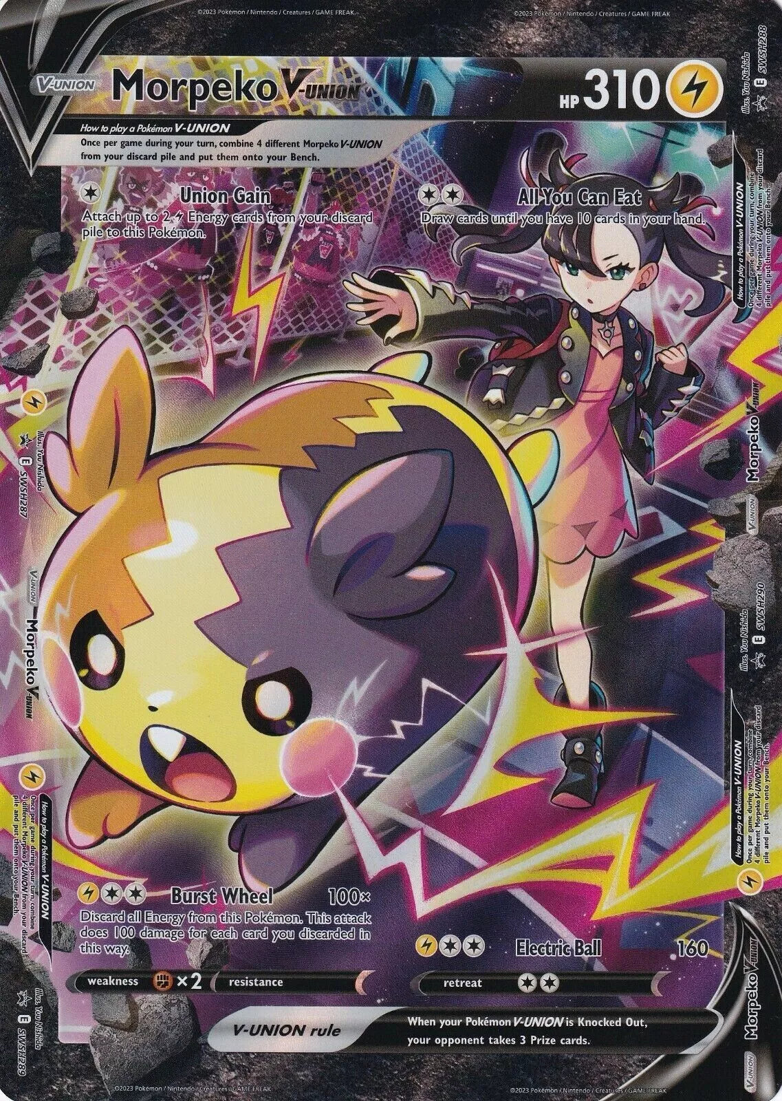 Morpeko V-UNION SWSH288 - Jumbo Ingles-Kantocards