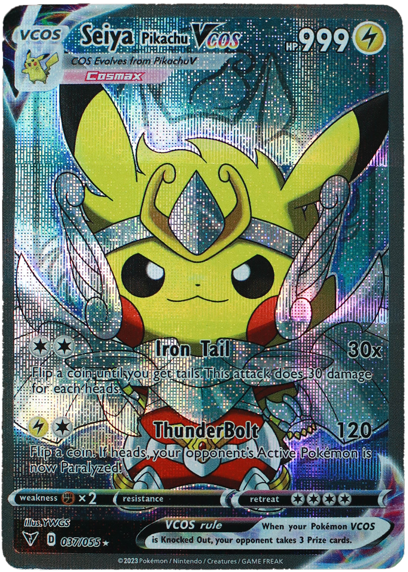 Pikachu Pegaso (Carta custom no original)