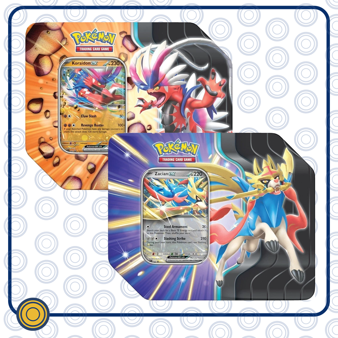 Slashing Legends Tin - Zacian ex / Koraidon ex (PAR) - ESPAÑOL-Kantocards
