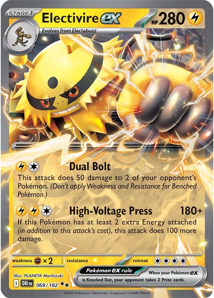 Electivire ex 069/182 - Double Rare-Kantocards