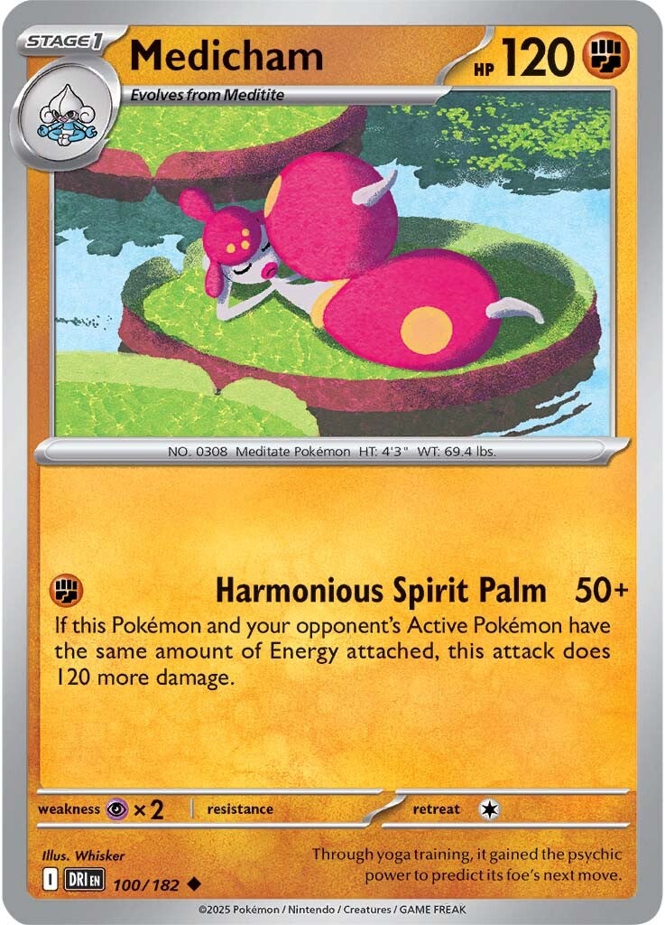 Medicham 100/182 - Uncommon-Kantocards
