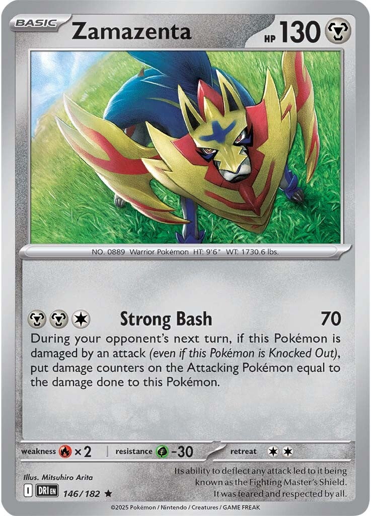 Zamazenta 146/182 - Rare - Reverse Holo-Kantocards