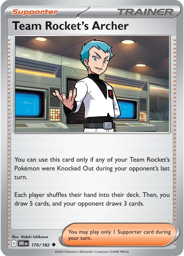 Team Rocket's Archer 170/182 - Uncommon - Reverse Holo-Kantocards