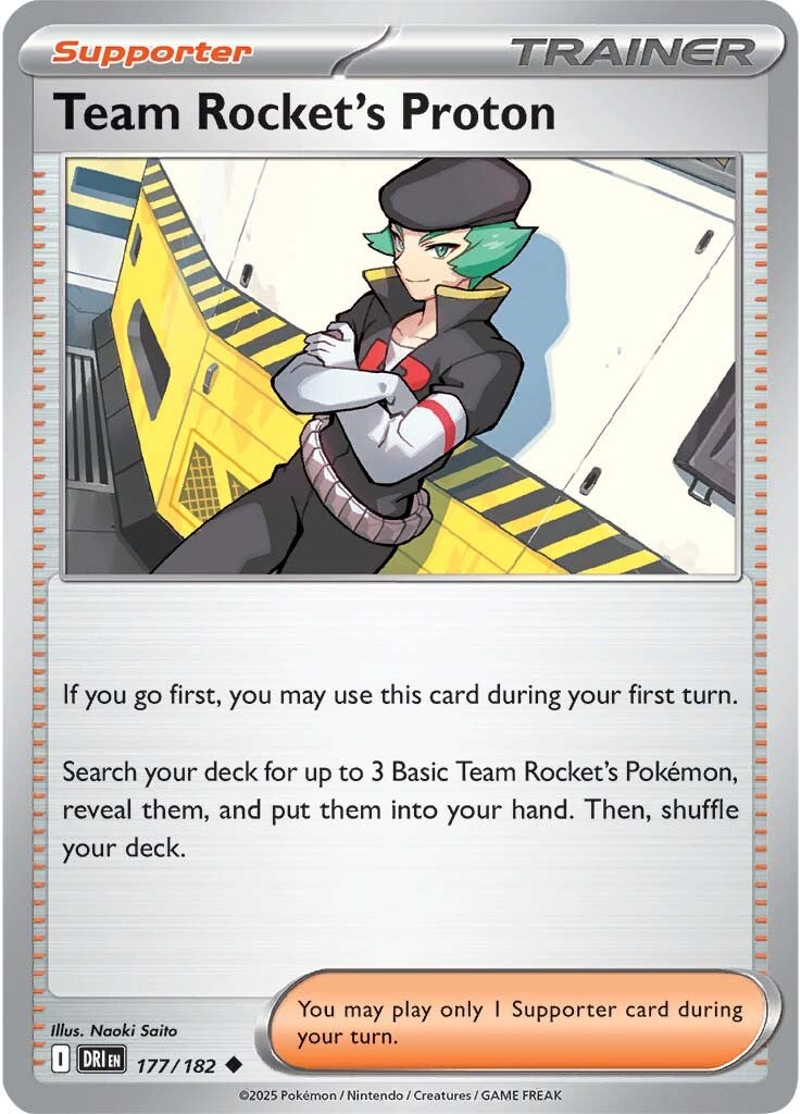 Team Rocket's Proton 177/182 - Uncommon - Reverse Holo-Kantocards
