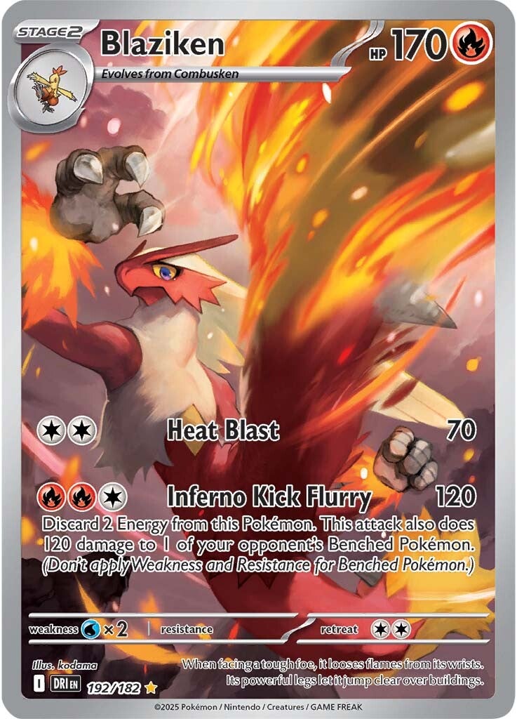 Blaziken 192/182 - Illustration Rare-Kantocards