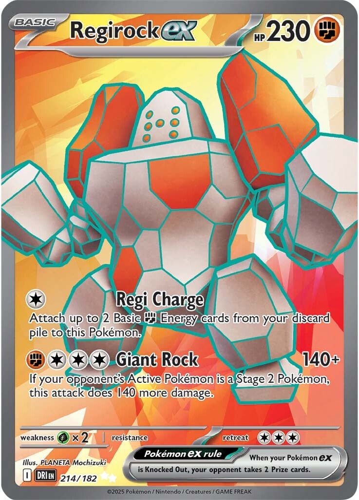 Regirock ex 214/182 - Ultra Rare-Kantocards