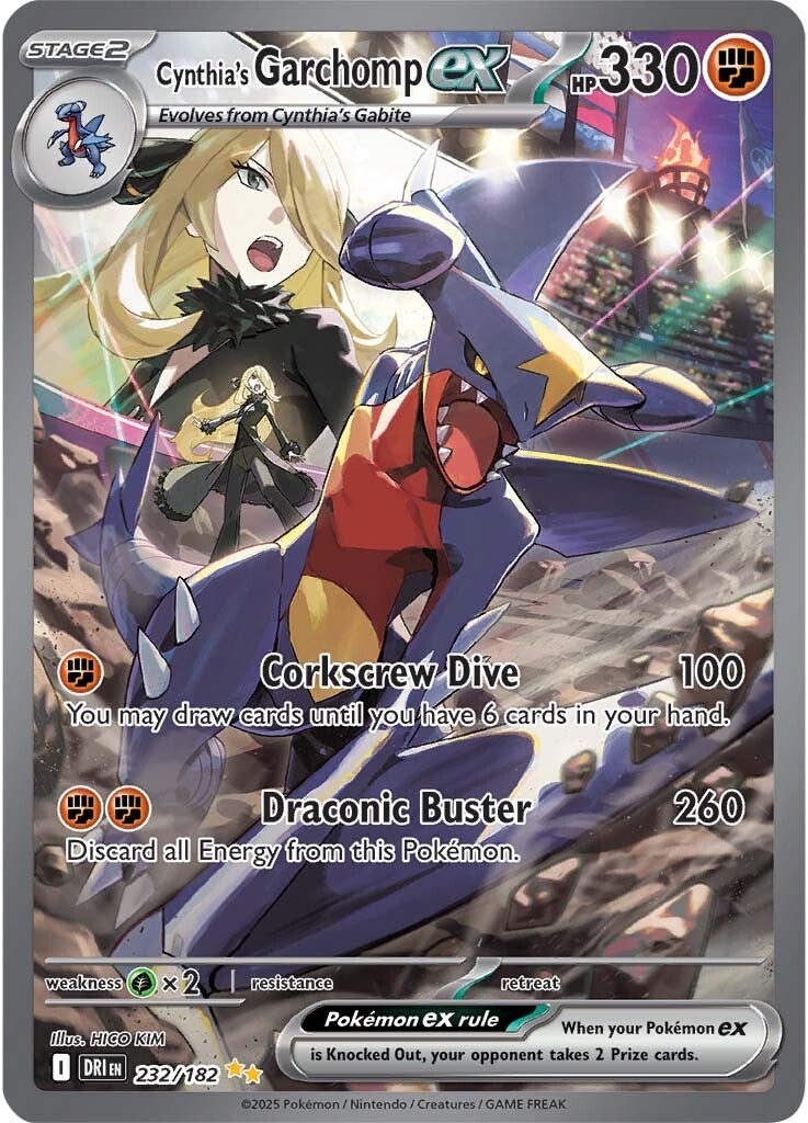 Cynthia's Garchomp ex 232/182 - Special Illustration Rare-Kantocards