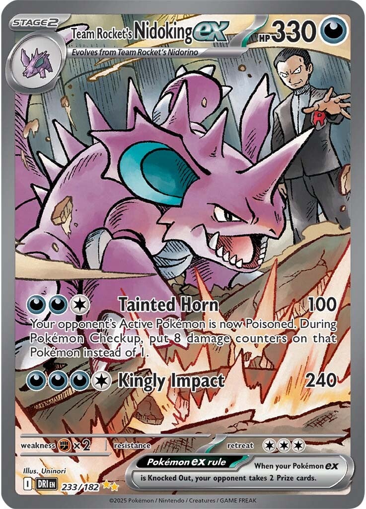 Team Rocket's Nidoking ex 233/182 - Special Illustration Rare-Kantocards