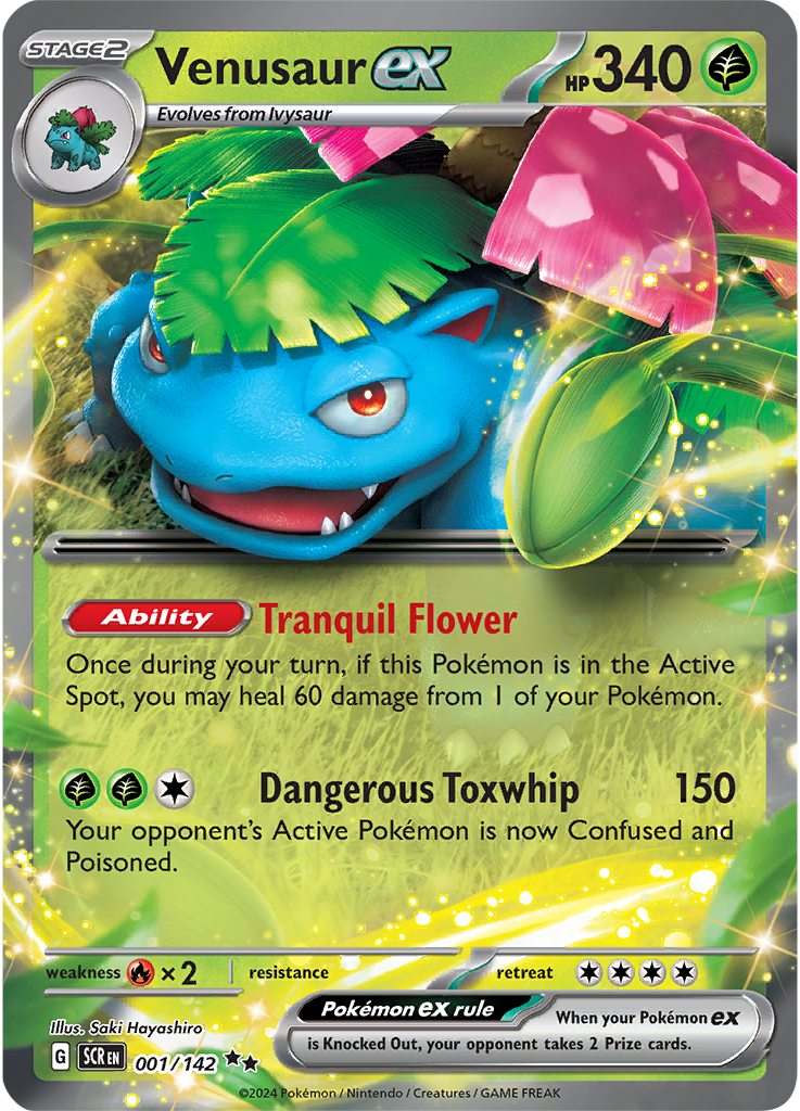 Venusaur ex 001/142 - Double Rare-Kantocards