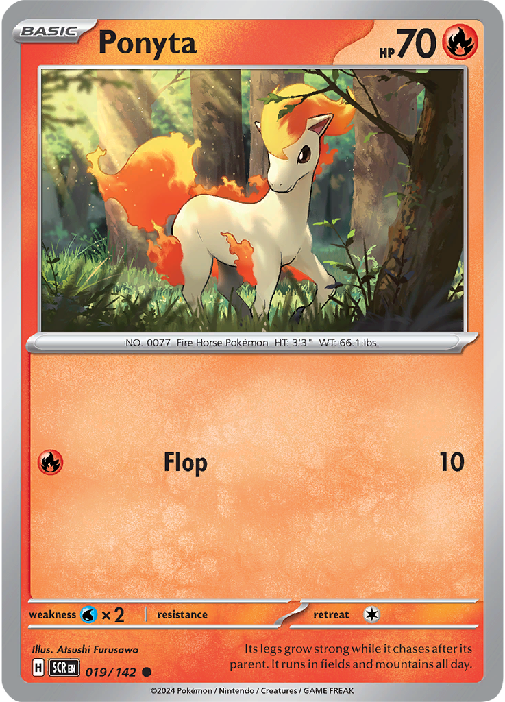 Ponyta 019/142 - Common - Reverse Holo-Kantocards