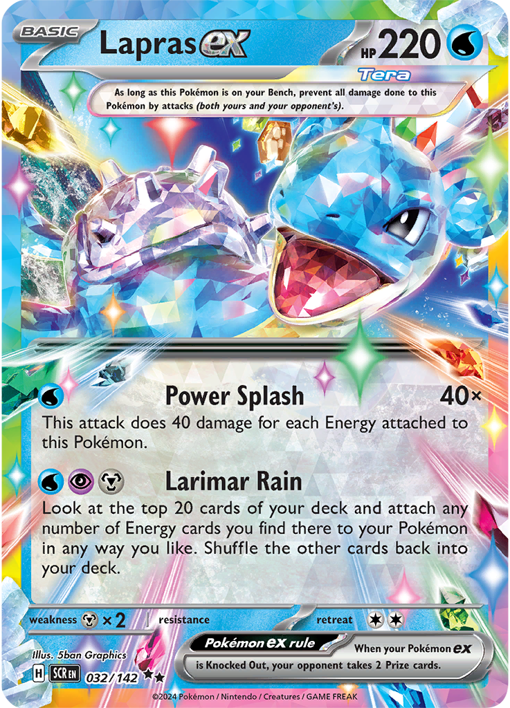 Lapras ex 032/142 - Double Rare-Kantocards