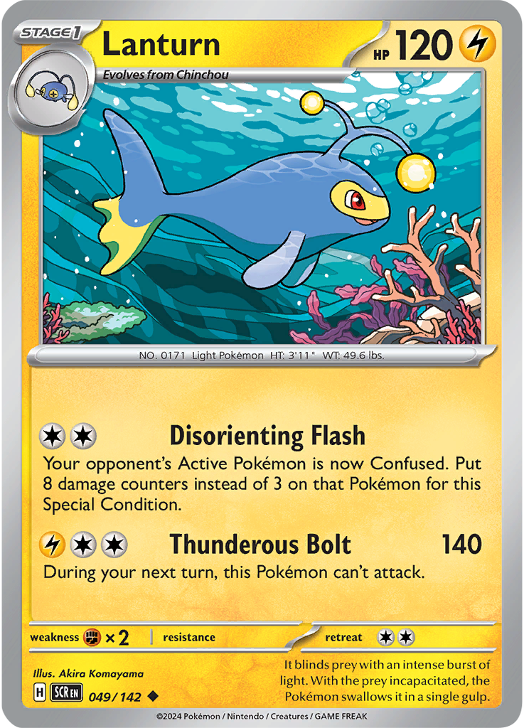 Lanturn 049/142 - Uncommon - Reverse Holo-Kantocards