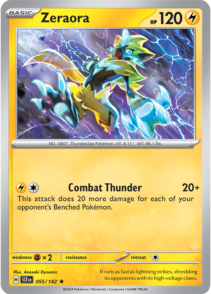 Zeraora 055/142 - Rare - Holo-Kantocards