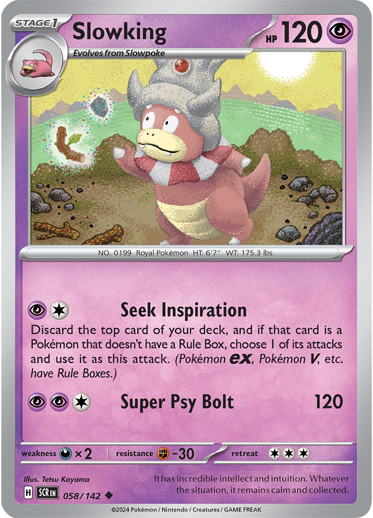 Slowking 058/142 - Uncommon - Reverse Holo-Kantocards