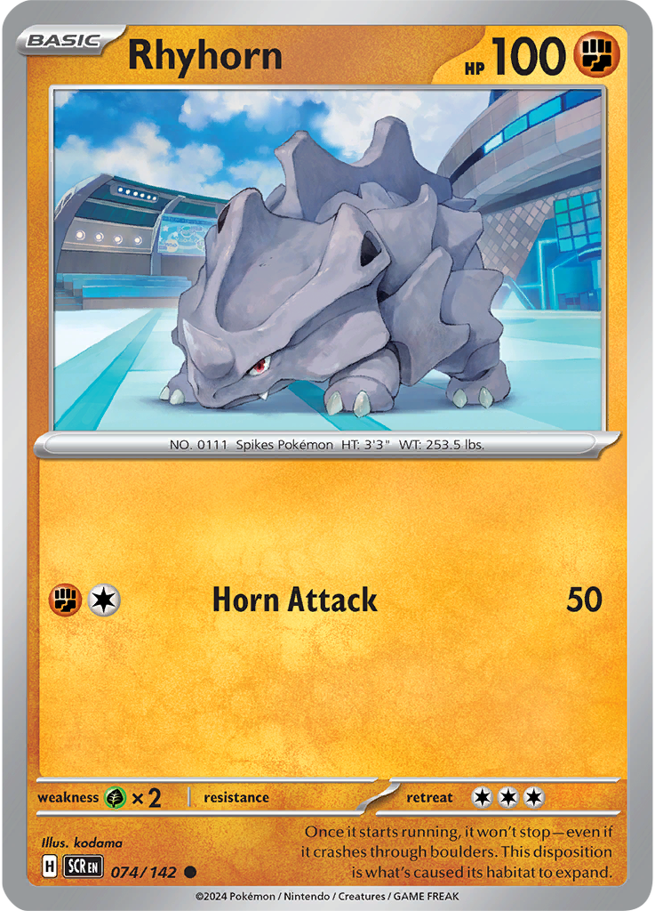 Rhyhorn 074/142 - Common-Kantocards