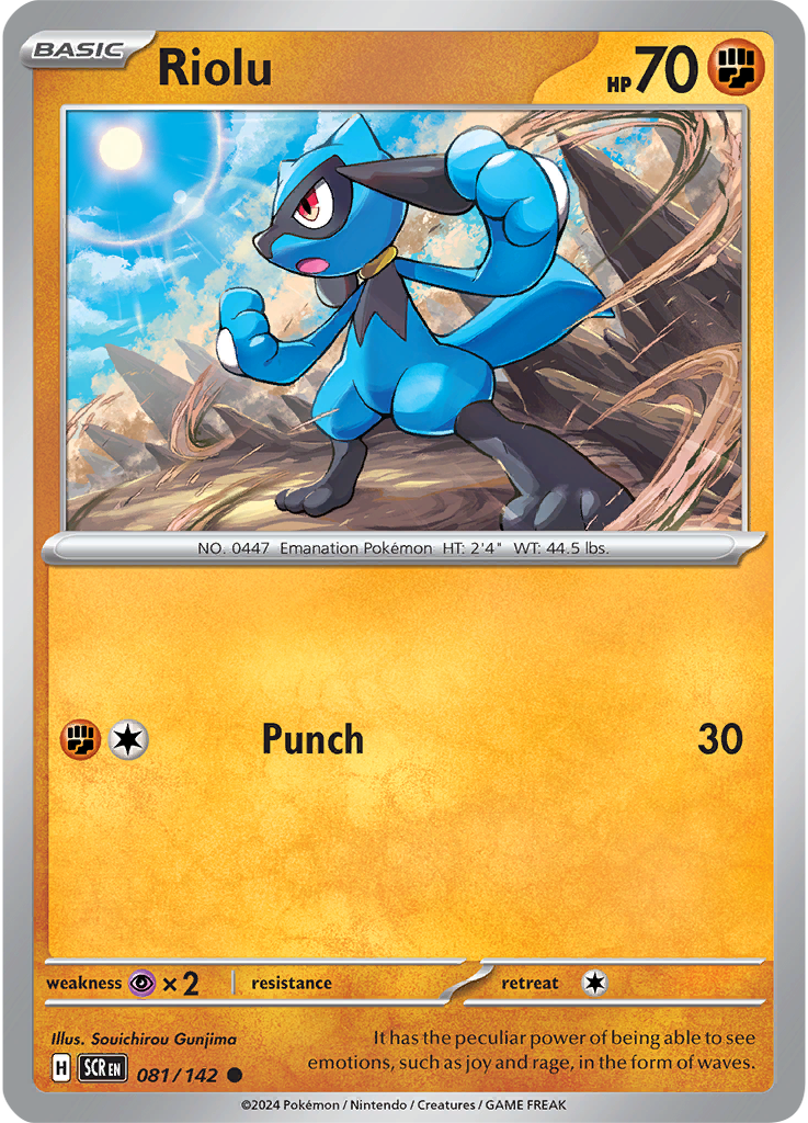 Riolu 081/142 - Common - Reverse Holo-Kantocards
