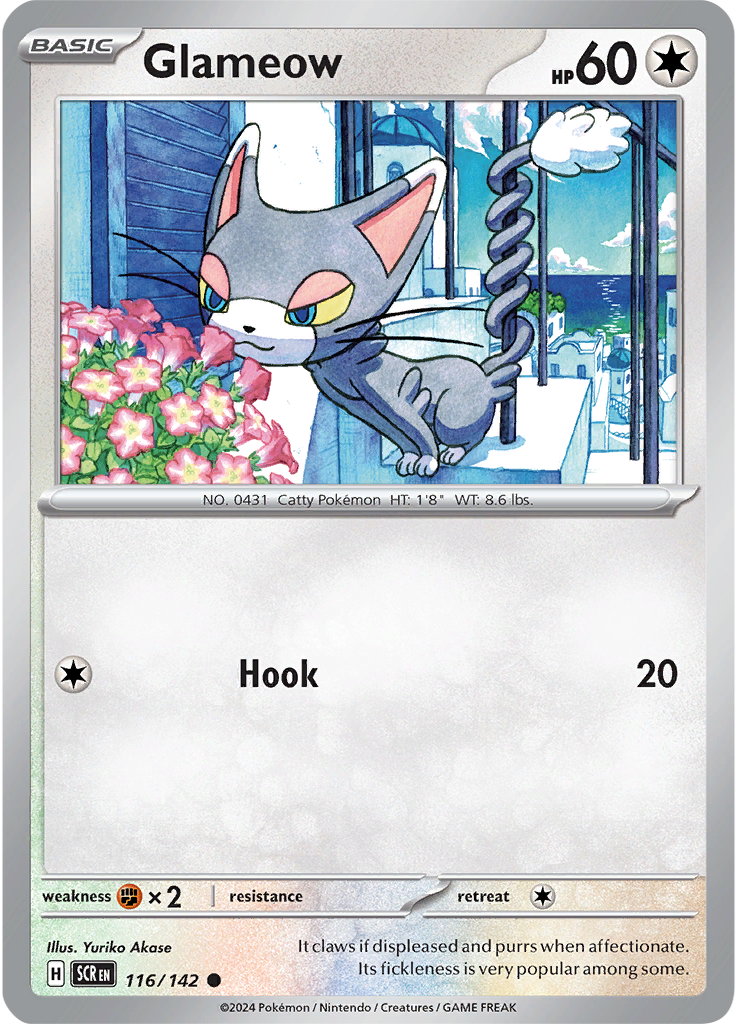 Glameow 116/142 - Common - Reverse Holo-Kantocards