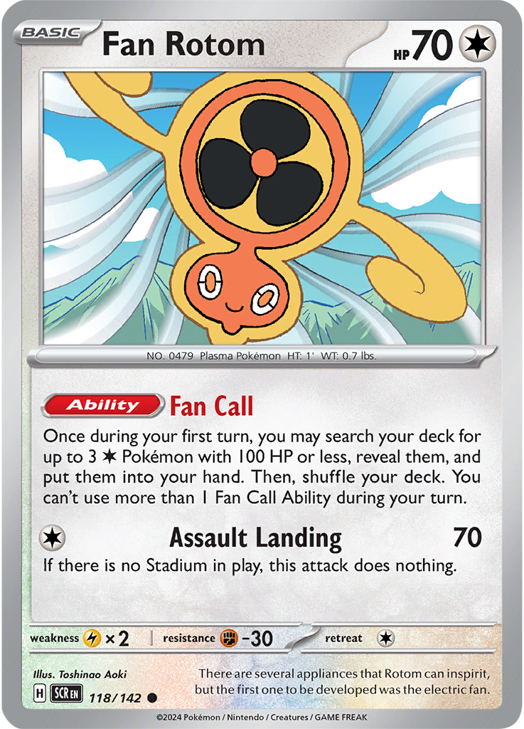 Fan Rotom 118/142 - Common - Reverse Holo-Kantocards