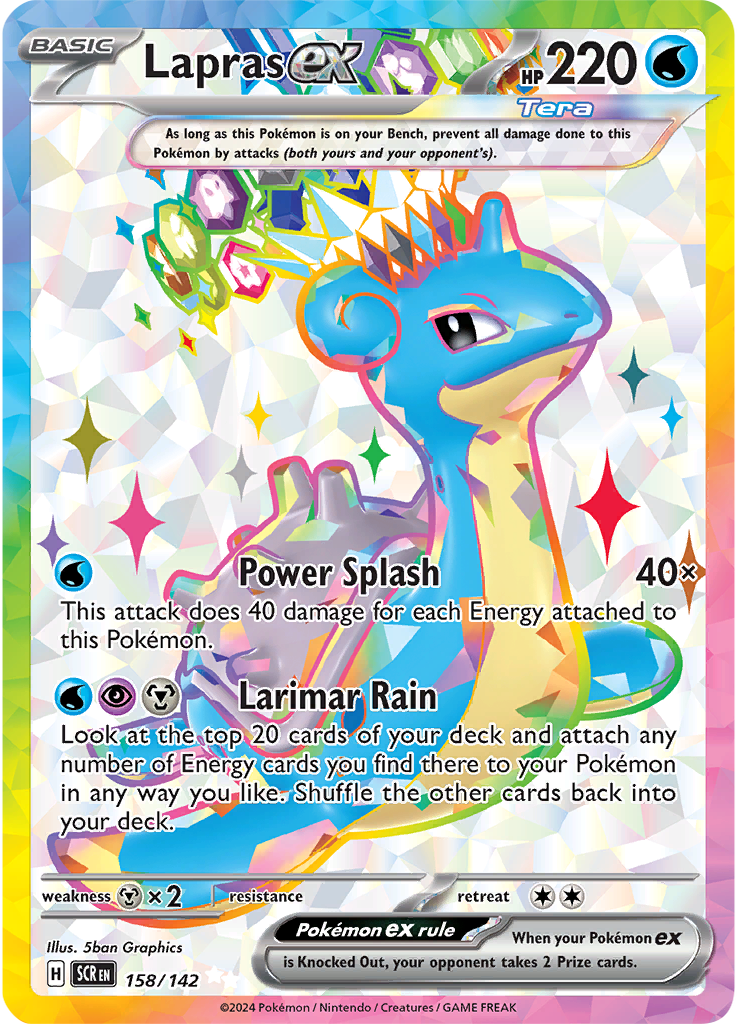 Lapras ex 158/142 - Ultra Rare-Kantocards