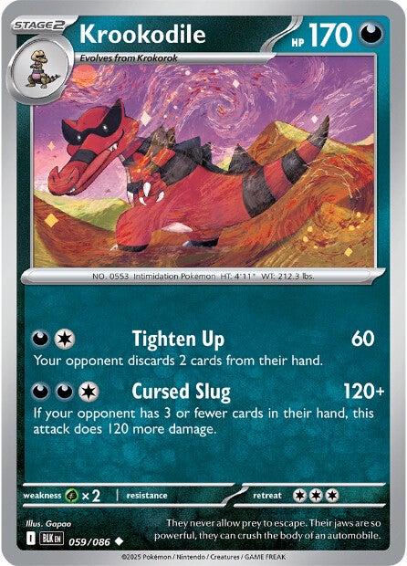 Krookodile 059/086 - Uncommon - Reverse Holo-Kantocards