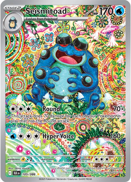 Seismitoad 105/086 - Illustration Rare-Kantocards