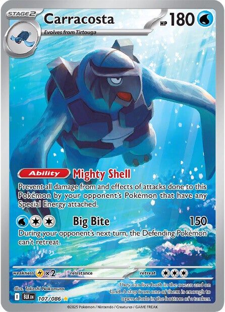 Carracosta 107/086 - Illustration Rare-Kantocards