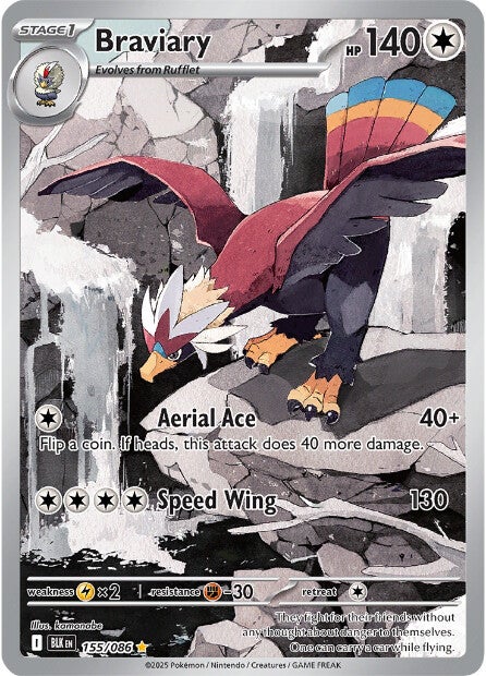 Braviary 155/086 - Illustration Rare-Kantocards