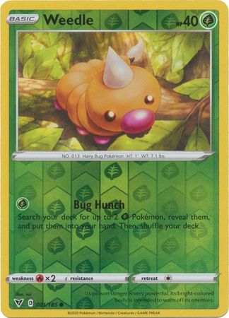 Weedle 001/185 - Holo Reverse-Kantocards