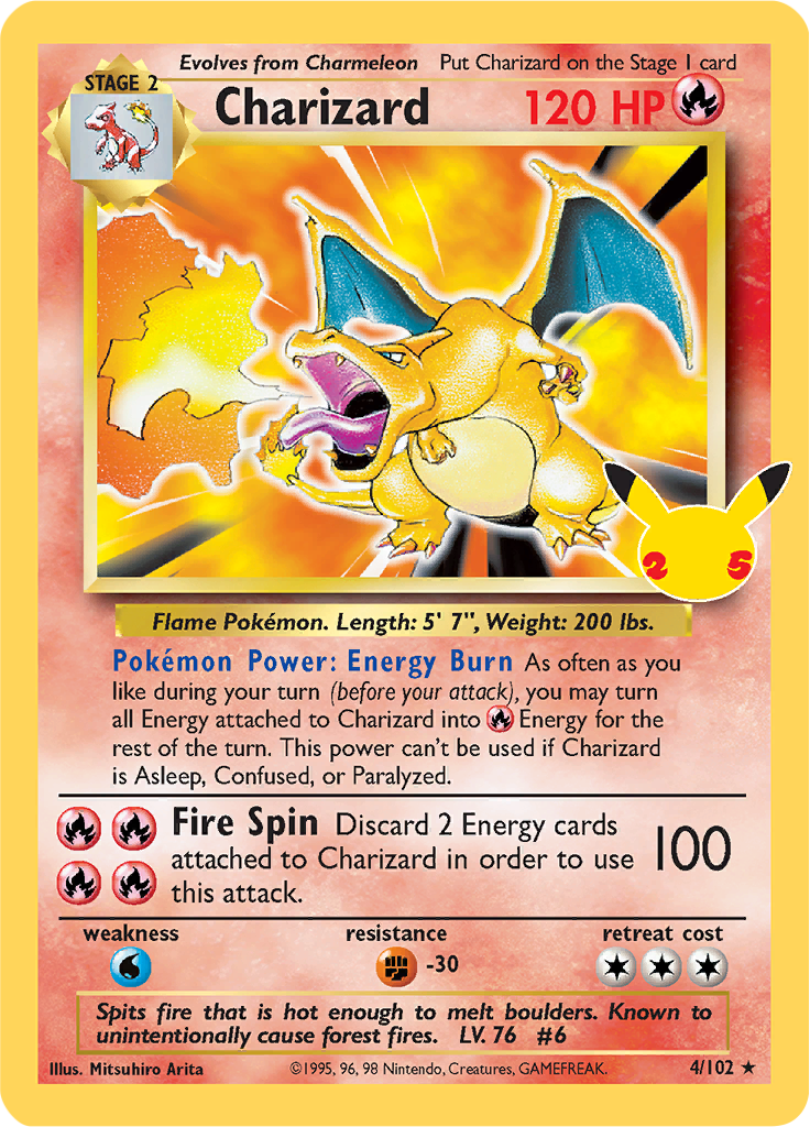 Charizard 4/102 (Celebrations) - Español-Kantocards