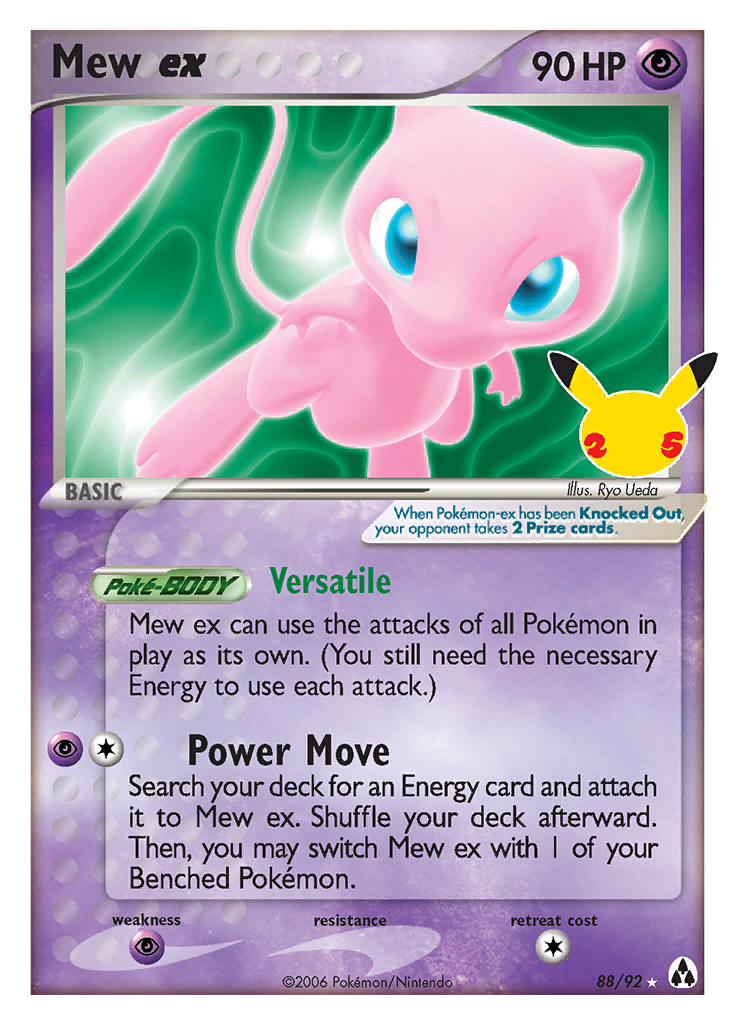 Mew ex 88/92 (Celebrations)-Kantocards