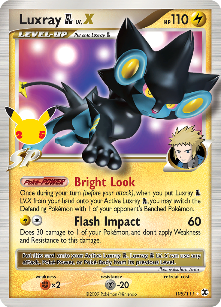Luxray Pokémon GL LV.X 109/111 (Celebrations)-Kantocards