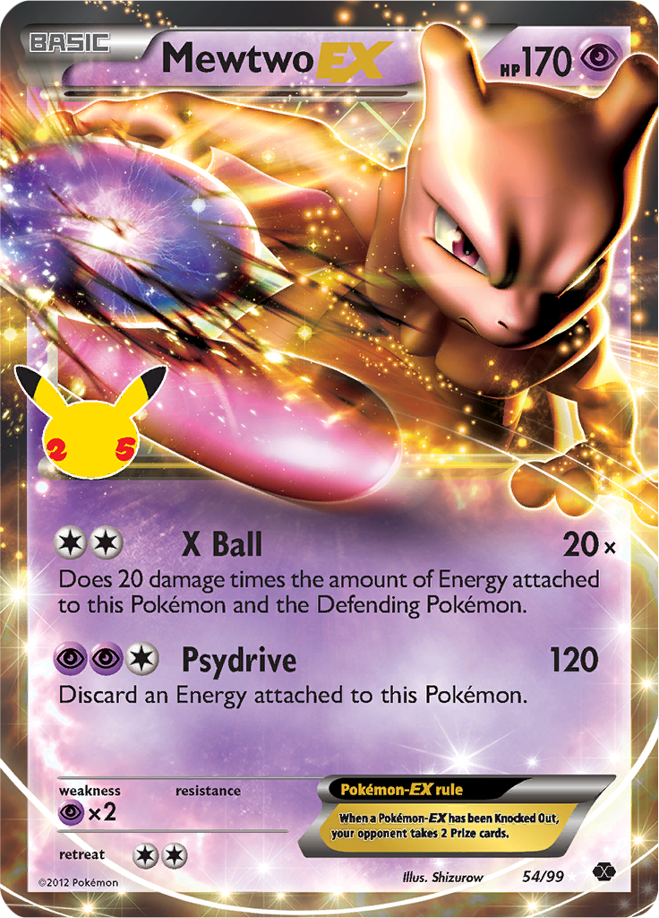 Mewtwo EX 54/99 (Celebrations) - Español-Kantocards