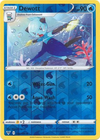 Dewott 034/185 - Holo Reverse-Kantocards