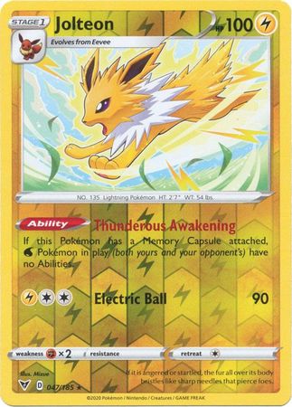 Jolteon 047/185 - Holo Reverse-Kantocards