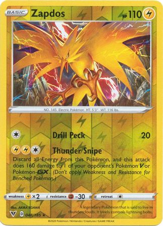 Zapdos 048/185 - Holo Reverse-Kantocards