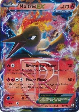 Moltres EX 14/135-Kantocards