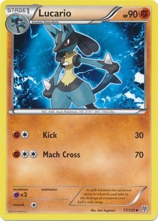 Lucario 77/135-Kantocards
