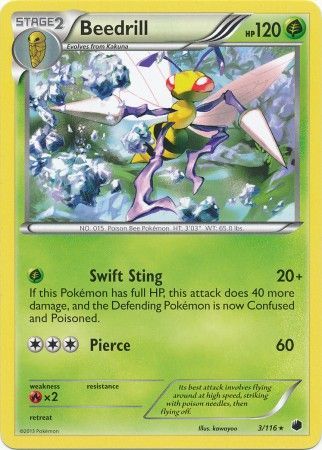 Beedrill 3/116-Kantocards