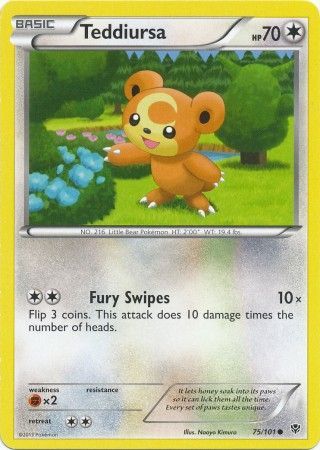 Teddiursa 75/101-Kantocards