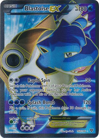 Blastoise EX 142/146-Kantocards