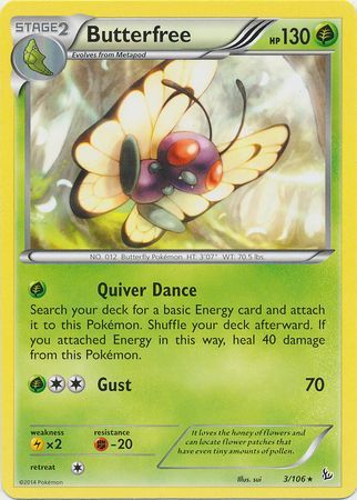 Butterfree 3/106-Kantocards