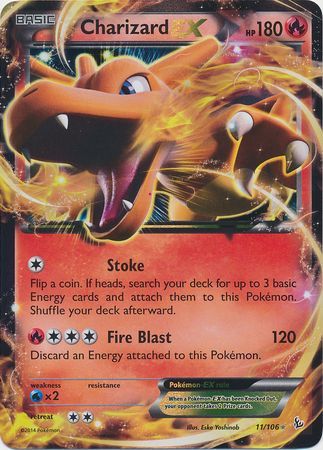 Charizard EX 11/106-Kantocards