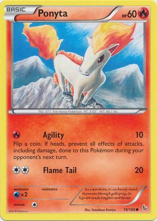 Ponyta 14/106-Kantocards