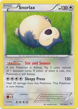 Snorlax 80/106-Kantocards