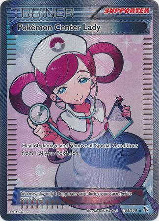 Pokémon Center Lady 105/106-Kantocards